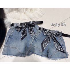 Джинсові шорти Gobolina Baby 9675, колір блакитний