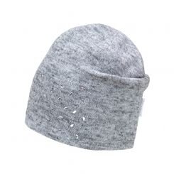 Демисезонная трикотажная шапка David's Star, цвет серый - 21747