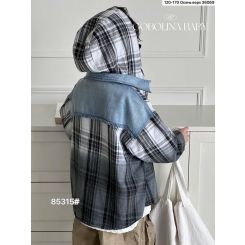 Картата універсальна сорочка Gobolina Baby 85315, колір сірий - 85315