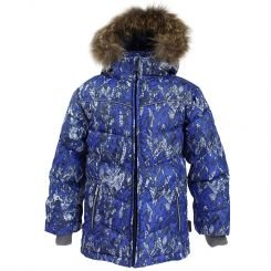 Куртка-пуховик зимняя для мальчика Huppa MOODY 1, цвет blue pattern 73235 - 17470155-73235-128