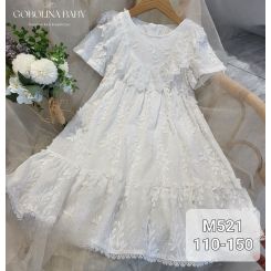Літня сукня для дівчат Tid 521, колір білий - 521