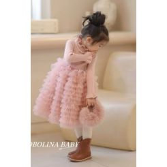 Святкова сукня Gobolina Baby 93661, колір рожевий - 93661