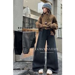 Утеплені дитячі джинси на флісі для дівчат A`M 222601, колір сірий - 222601