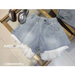 Джинсові шорти Gobolina Baby 68919, колір блакитний