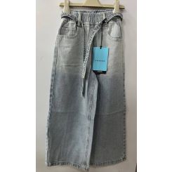 Джинси-палаццо з камінцями Gobolina Baby СК-62, колір блакитний