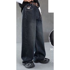 Утеплені дитячі універсальні джинси на флісі A`M 25667, колір синій - 25667