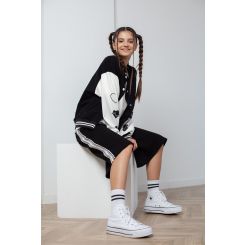 Трикотажні шкільні шорти-бермуди Wellkids, колір чорний - sh-155967