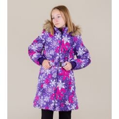 Зимнее пальто для девочки Huppa YACARANDA 12030030, цвет 14353